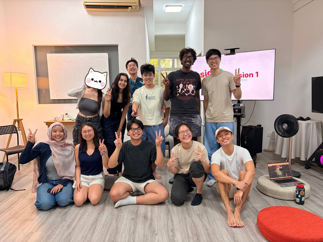 Cohort members celebrating at session 1